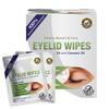 Lunovus Premium Eyelid Wipes With Tea Tree and Coconut Oil - Cleansing Wipes for People Itchy Eyes - Individually Wrapped - Box Of 30 Natural Eye Wipes view 1