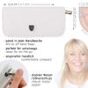 3 Swords Germany - brand quality 5 piece manicure pedicure grooming kit set with synthetic leather case ostrich white - Made in Germany view 4