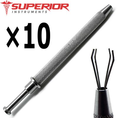 10 Pcs Superior Ball Grabeer Piercing Hold 3mm to 8mm Tools Stainless Steel Instruments