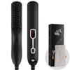 Cayzor Beard Straightener Comb for Men - Upgraded Professional Electric Mens Beard Straightening Heated Brush Portable Anti-Scald 5 Adjustable Temperatures & LCD Display with Carrying Bag view 1