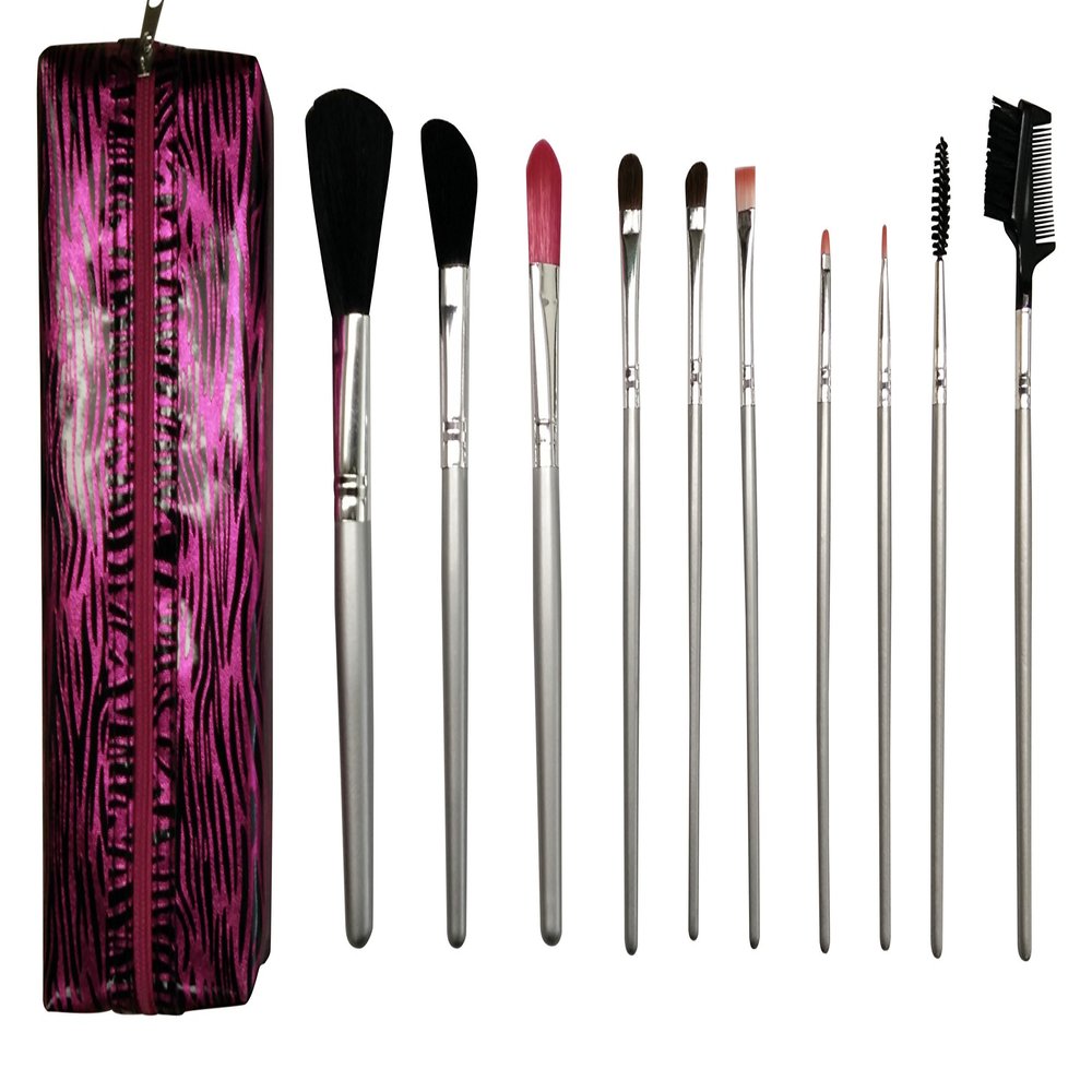 Cameo Professional Brush and Pouch Set, 10 Piece