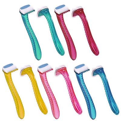 12 Pc Womens Bikini Line Razors Shave Brazilian Hair Shaver Trimmer Legs Arms !