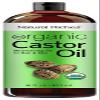 Natural Riches Organic Castor Oil - Cold Pressed, USDA Certified for Hair Growth, Thicker Eyelashes, Eyebrows - Moisturizes Dry Skin and Hair, Helps with Dandruff - Hexane-Free, 16 fl. oz. view 1