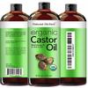 Natural Riches Organic Castor Oil - Cold Pressed, USDA Certified for Hair Growth, Thicker Eyelashes, Eyebrows - Moisturizes Dry Skin and Hair, Helps with Dandruff - Hexane-Free, 16 fl. oz. view 2