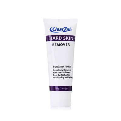 Clearzal Foot Cream For Hard Skin, Helps Calluses and Corn Removal While Leaving Soft Smooth Skin, Hydrating and Conditioning Triple Action Formula With Aloe Vera, 3.4 Ounce Tube