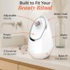 Vanity Planet Aira Ionic Facial Steamer (Beige) - Pore Cleaner That Detoxifies, Cleanses and Moisturizes - Adjustable Nozzle, Water Tank with 3 Essential Oil Baskets view 4