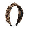 ShiQiao Spl Leopard Knotted Headbands for Women, Knot Wide Headband for Women's Hair Accessories Clips, Cross Hairband Hair Hoop for Girls view 1