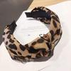 ShiQiao Spl Leopard Knotted Headbands for Women, Knot Wide Headband for Women's Hair Accessories Clips, Cross Hairband Hair Hoop for Girls view 2