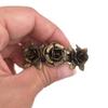 2PCS Retro Vintage Metal French Barrette Clip Hair Clasp Roses Bronze Accessories view 4