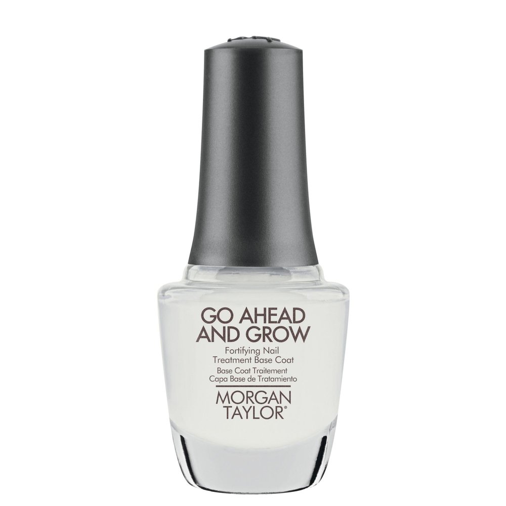Morgan Taylor Go Ahead And Grow Fortifying Nail Treatment Base Coat, 15 mL