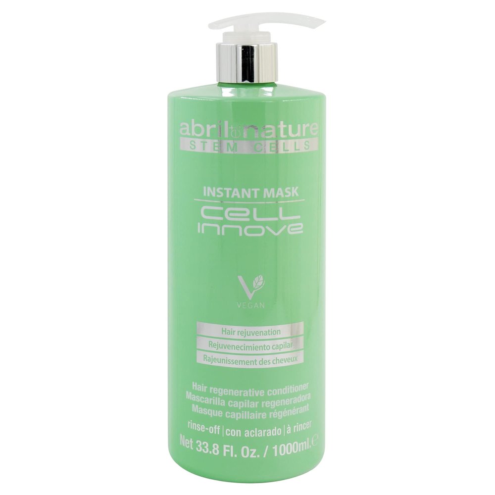 abril et nature - Cell Innove - Professional Hair Shampoo - Youthful, Healthy, and Shiny Appearance - Hair Treatment with Plant Stem Cells - Regenerates and Rejuvenates the Hair Fiber - 1000 ml
