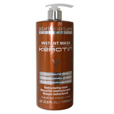 Abril Et Nature Instant Mask Keratin - 1000 ml - Treatment for Severely Damaged Hair - Restores Strength to the Hair Fibre - Powerful Anti-Frizz - Hair Conditioner