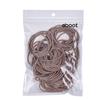 100 Pieces Hair Elastics Hair Ties Ponytail Holders Hair Bands (5 x 0.3 cm, Blonde) view 2