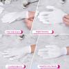 20 Pairs Cotton Gloves for Dry Hands, Paxcoo White Cotton Gloves for Eczema, Cosmetic Moisturizing and Jewelry Inspection, Medium Size view 4