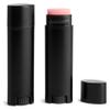 .15 Oz. Black Oval Lip Balm Plastic Tubes with Black Caps (144 Tubes) view 1