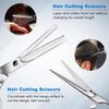 Sirabe 11 PCS Hair Cutting Thinning Scissors Set, Sapphire Professional Haircut Scissors Kit Stainless Steel Barber Texturizing Shears Tools for Salon Hairdressing Home view 4