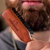 ZilberHaar Regular Beard Brush - Soft Boar Bristles - Beard grooming brush for men - Straightens and Promotes beard growth - Works with Beard Oils and Balms - Essential for beard care kits view 4