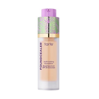 tarte babassu foundcealer dewy foundation Broad Spectrum SPF 20 Sunscreen  Foundation & Concealer in 1 with SPF, Vegan Skincare Makeup with Radiant Buildable Medium Coverage, Cruelty Free