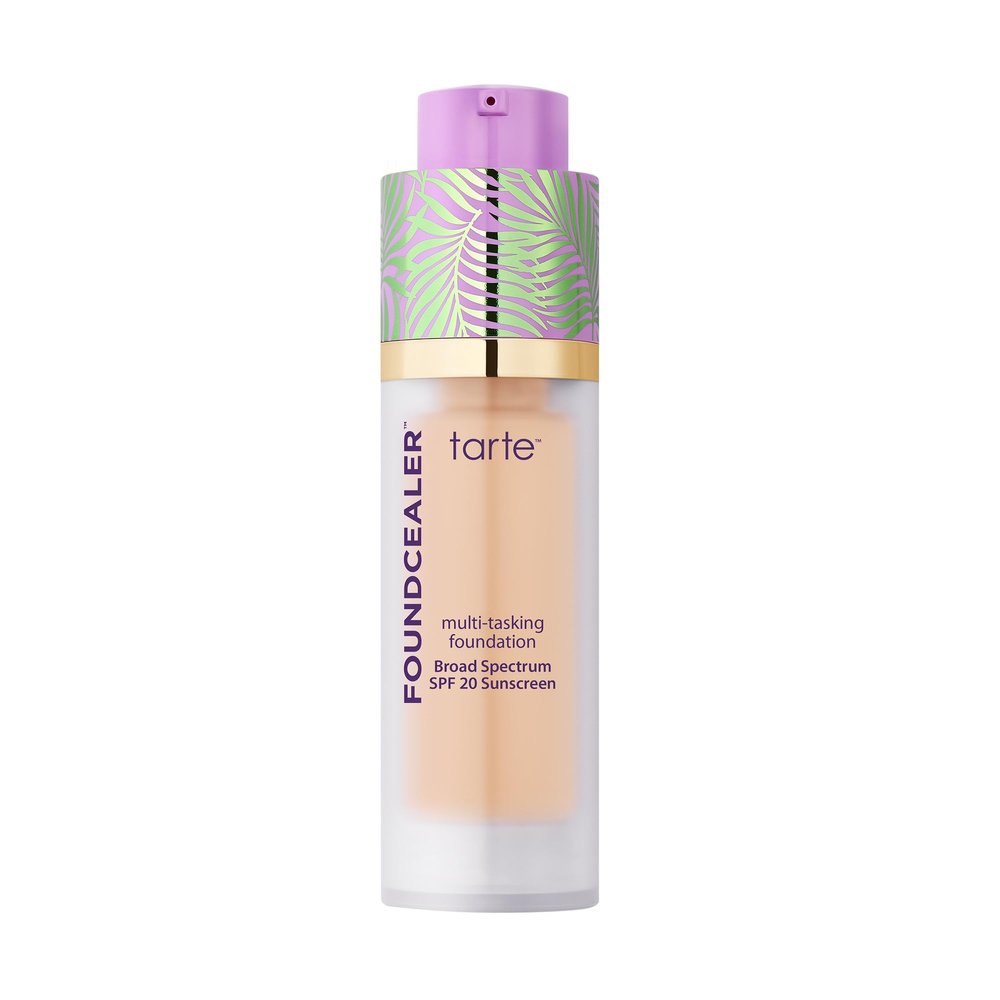 tarte babassu foundcealer dewy foundation Broad Spectrum SPF 20 Sunscreen  Foundation & Concealer in 1 with SPF, Vegan Skincare Makeup with Radiant Buildable Medium Coverage, Cruelty Free