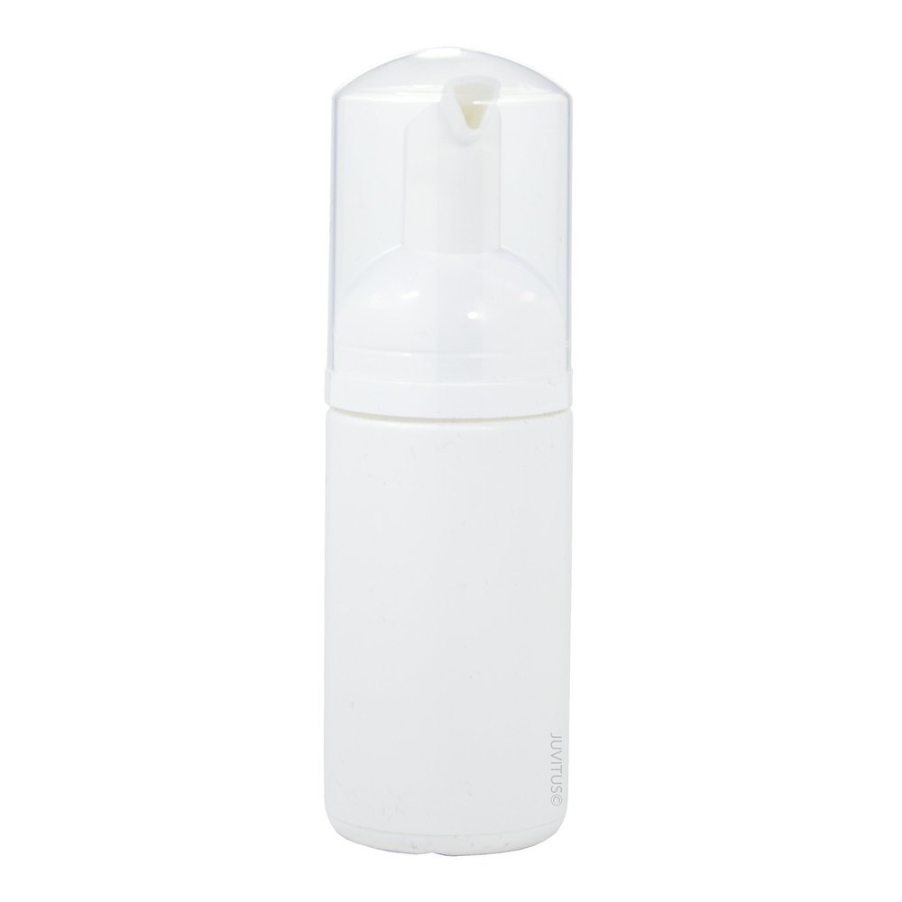100 ml / 3.4 oz White PET Plastic Refillable Travel Foamer Pump Bottle (2 Pack)