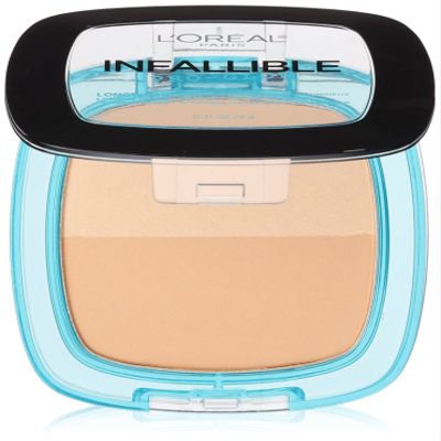 L'Oral Paris Infallible Pro Glow Pressed Powder, Sand Beige, 0.31 oz.
