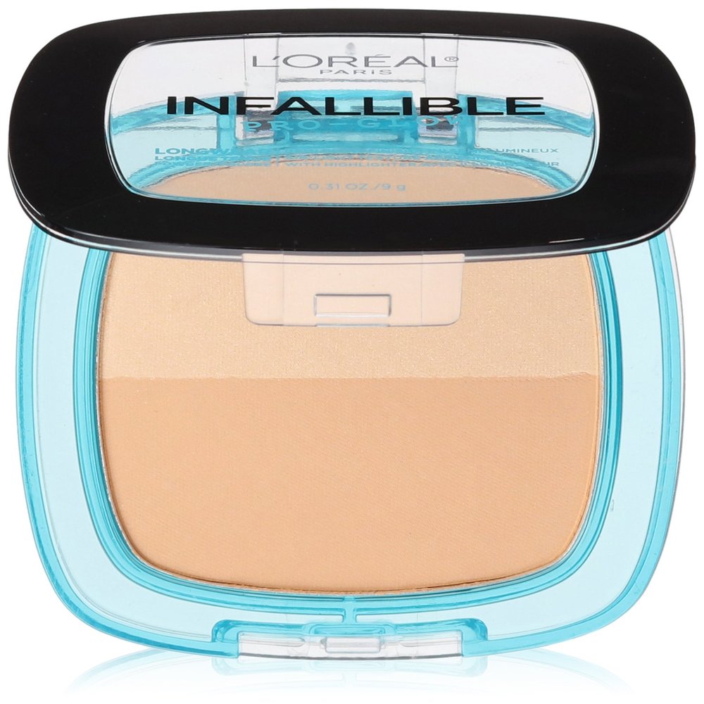 L'Oral Paris Infallible Pro Glow Pressed Powder, Sand Beige, 0.31 oz.