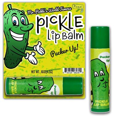 Dill Pickle Lip Balm Pickle Gifts Funny Gifts for Men Flavored Lip Balm Weird Stocking Stuffers Funny Pickle Gifts Dill Pickles Unusual Gag Gifts Unisex Gifts