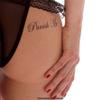 10 x Punish Me/Fuck Me Tattoo Letterin in Black- Sexy Kinky Tattoo view 2