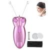 WAYCOM Ladies Facial Hair Remover Electric Women's Beauty Epilator Facial Threading Hair Removal Shaver Face Massager Pull Faces Delicate Device Depilation -Birthday Christmas Day Present(Purple) view 1