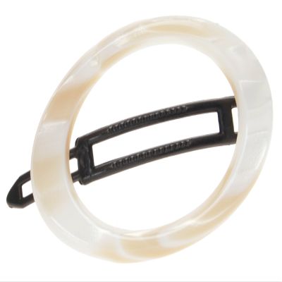 France Luxe Cutout Oval Plastic Tige Boule Barrette - Alba