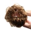 Bella Hair 100% Human Hair Scrunchie for Women Messy Bun Up-Do Hair Piece Wavy/Curly Ponytail Extensions (#4 Chocolate Brown/Dark Golden Brown) view 1