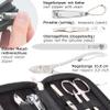 3 Swords Germany - brand quality 6 piece manicure pedicure grooming kit set for professional finger & toe nail care scissors clipper genuine leather case in gift box, Made in Solingen Germany (02259) view 3