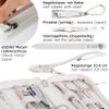 3 Swords Germany - brand quality 6 piece manicure pedicure grooming kit set for professional finger & toe nail care scissors clipper genuine leather case in gift box, Made in Solingen Germany (02266) view 3