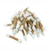 50Pcs Disposable Gold & White Cosmetic Makeup Tool Eyeshadow Applicator Double Sided Sponge Tipped Eyeshadow Brush view 1
