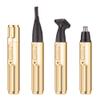 Rechargeable 3-in-1 Electric Shaver with Nose Hair Trimmer + Beard & Eyebrow Shaver + Temples Hair Razor, Portable Men's Wet Dry Face Cleaning and Hair Clipper Grooming Kit, Washable & Silent Design view 2