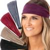 Hipsy Adjustable & Stretchy Crushed Xflex Wide Headbands for Women Girls & Teens (Crushed Black/Plum/Taupe/Burgundy/Grey 5pk) view 2