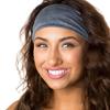 Hipsy Adjustable & Stretchy Crushed Xflex Wide Headbands for Women Girls & Teens (Crushed Black/Plum/Taupe/Burgundy/Grey 5pk) view 4