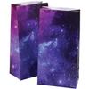 Exfunny 2 Dozen (24) Outer Space Paper Goody Bags -Galaxy Planets - Science Solar System Classroom Party Favors view 1