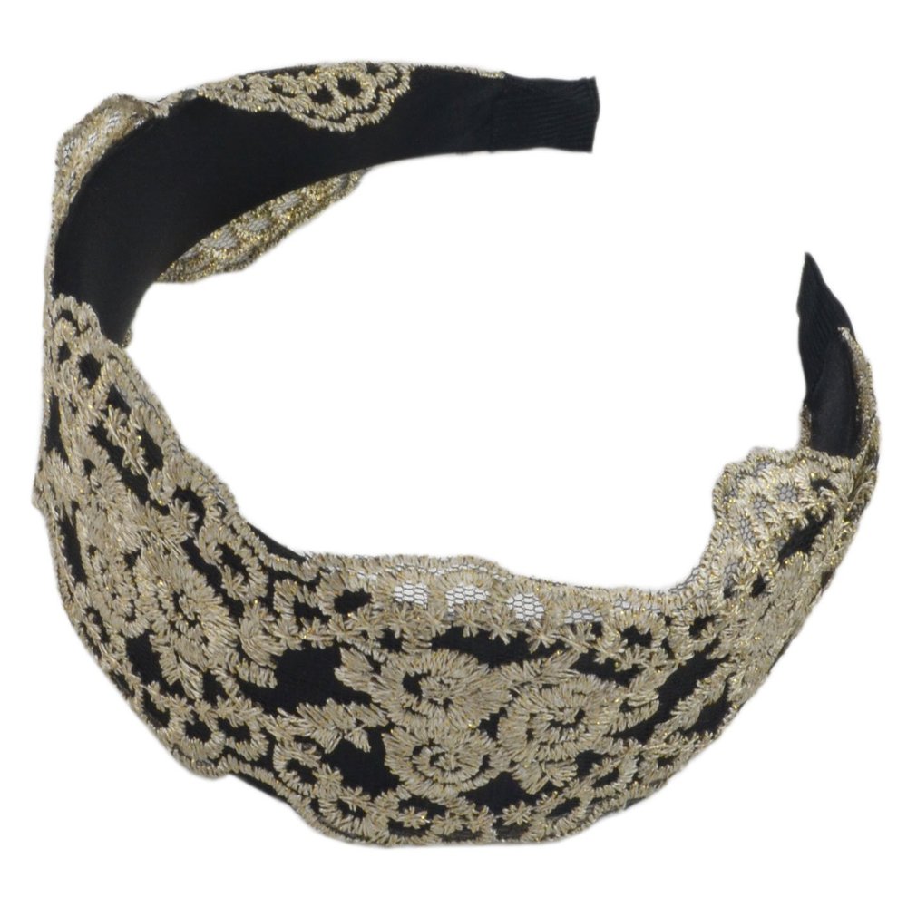 1.7" Wide Fashion Design Lady Lace Hair Hoop Headband Hair Accessory