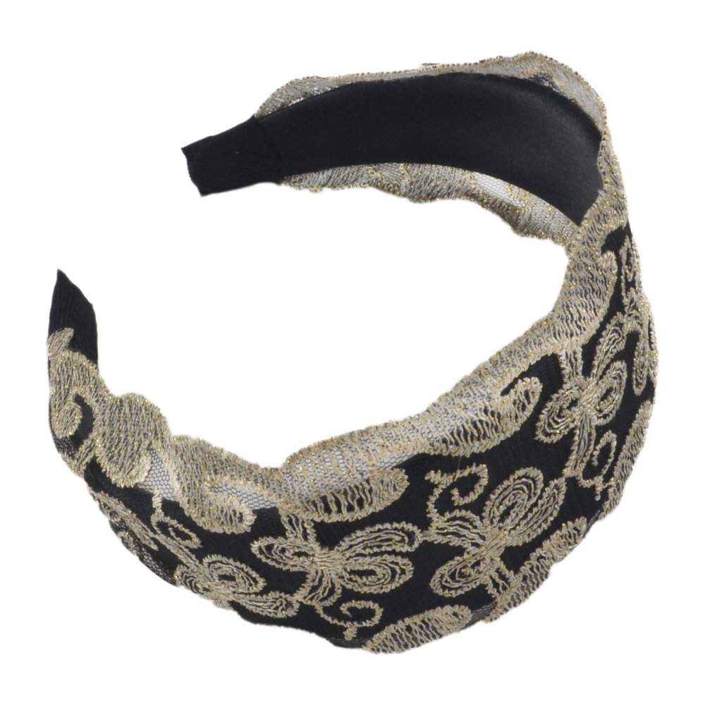 1.7" Wide Fashion Design Lady Lace Hair Hoop Headband Hair Accessory