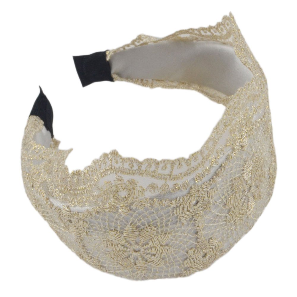 1.7" Wide Fashion Design Lady Lace Hair Hoop Headband Hair Accessory