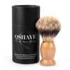 QSHAVE 100% Best Original Pure Badger Hair Shaving Brush Handmade. Real Wood Base. Perfect for Wet Shave, Safety Razor, Double Edge Razor view 1