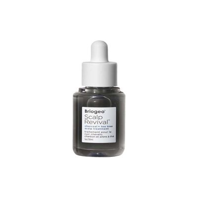 Briogeo Scalp Revival Charcoal + Tea Tree Scalp Treatment - Leave-In Serum for Dry, Flaky, or Itchy Scalp, Hydrating & Balancing, Vegan & Cruelty Free, 1 oz