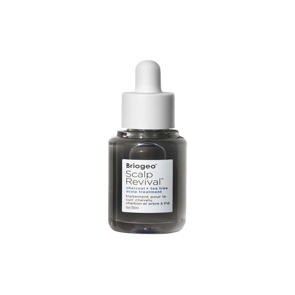 Briogeo Scalp Revival Charcoal + Tea Tree Scalp Treatment - Leave-In Serum for Dry, Flaky, or Itchy Scalp, Hydrating & Balancing, Vegan & Cruelty Free, 1 oz