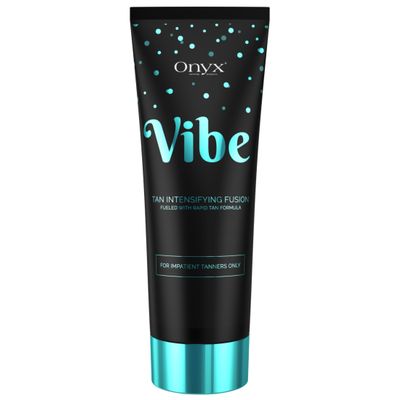 Onyx Vibe Advanced Tanning Bed Accelerator | Indoor Tanning Bed Intensifier | Outdoor Sun Tan Maximizer | Naturally Radiant Sun-Kissed Tan with Bronzer-Free | Flawless Finish