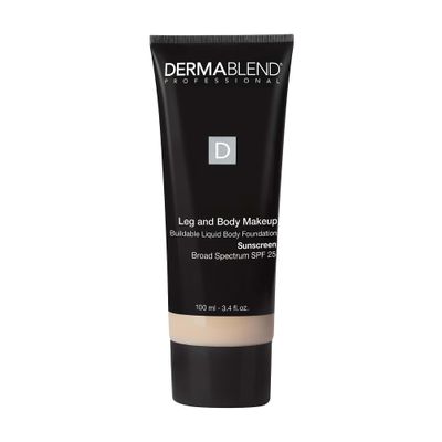 Dermablend Leg and Body Makeup Foundation with SPF 25, 0N Fair Nude, 3.4 Fl. Oz.