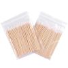 300pcs/pack Short Wood Handle Small Pointed Tip Head Cotton Swab Eyebrow Tattoo Beauty Makeup Color Nail Seam Dedicated Dirty Picking Pack of 2, HJ-NA096 view 2