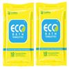 Eco Bath Towelettes Antiseptic Adult Bathing 10 Wipes - Extra Large (Pack of 2) view 1