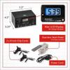 1TattooWorld Dual digital power supply with foot pedal and clip cord, OTW-P008-3.3 Black view 4