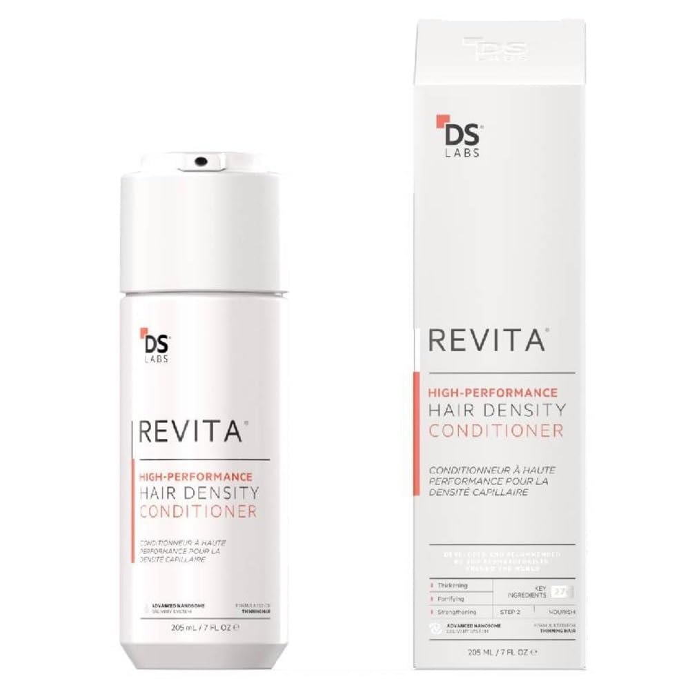 DS Labs Revita Conditioner, 205 mL  Scalp Refreshing Hydration for Fuller Looking, Weightless Hydration, Caffeine, Turmeric, Sulfate & Silicone Free, Color Safe, For Men & Women